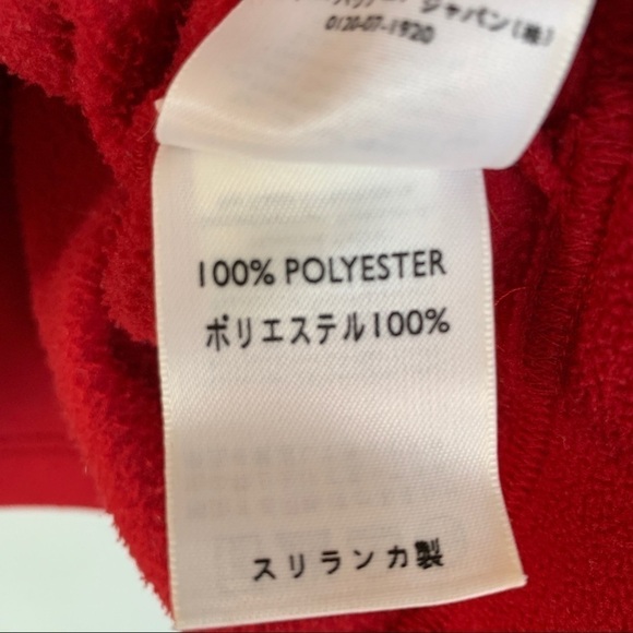 Eddie Bauer Red 1/4 Zip Fleece Size L - Picture 6 of 6